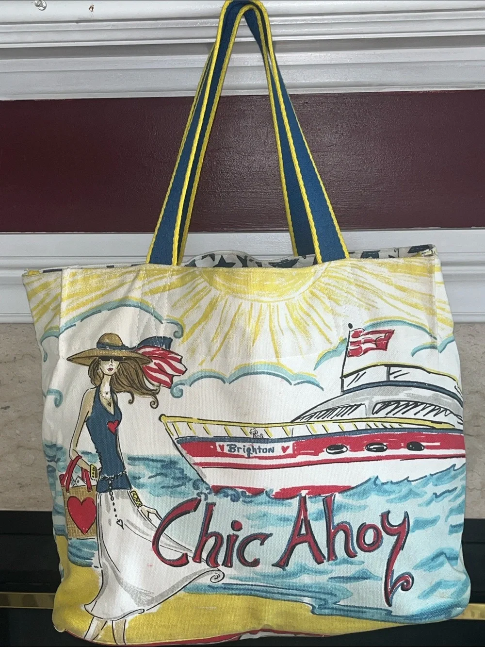Brighton Canvas Oversized Tote - Picture 2 of 6
